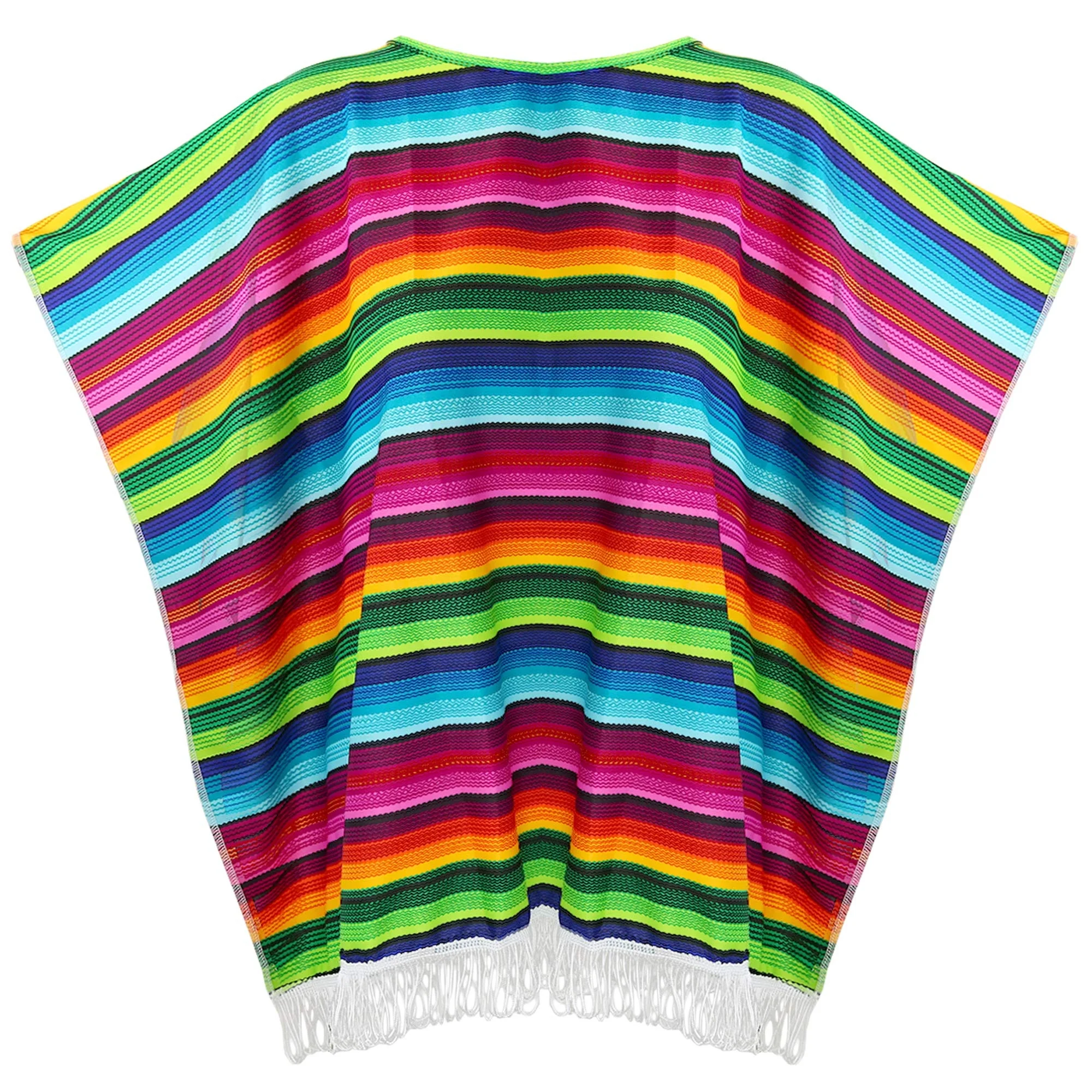 Mexican Carnival Party Cinco De Mayo Traditional Serape Mexican Poncho for Kids