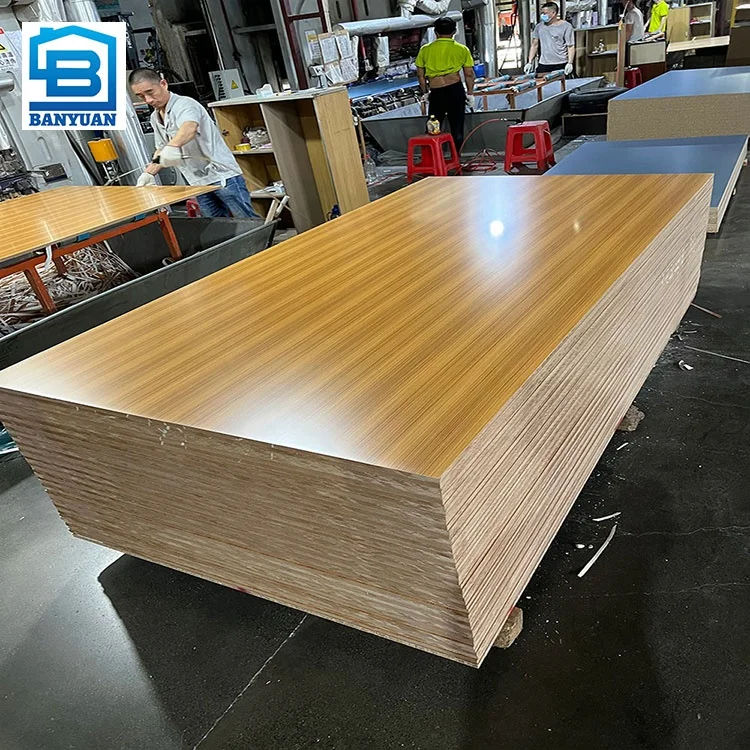 Винированная плита из древесной плиты 16 мм плоская доска черного цвета с меламиновым покрытием