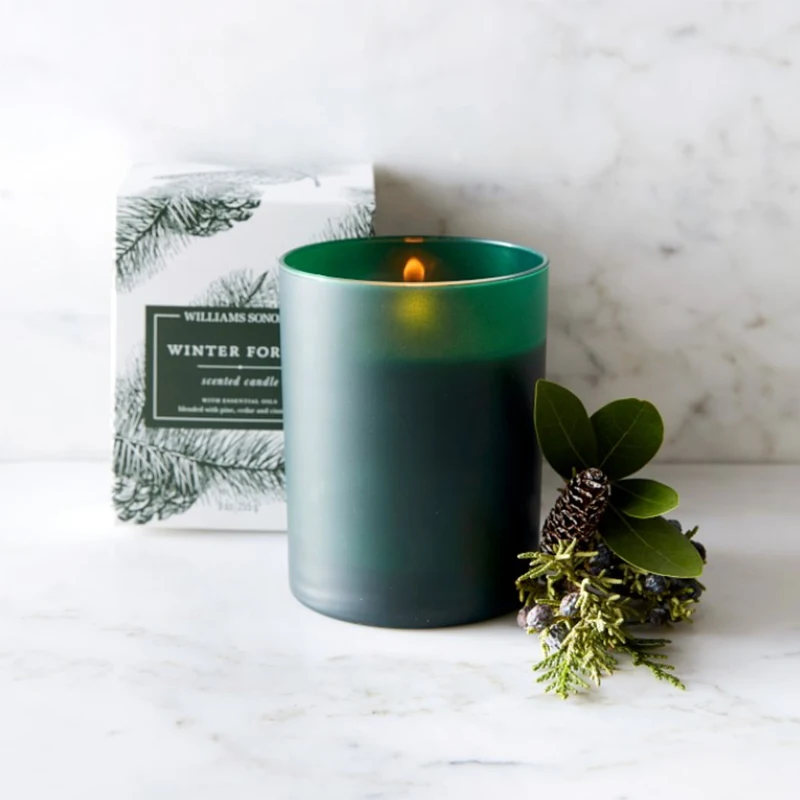 Luxurious coast style matte pure green scented soy candles/scented sets