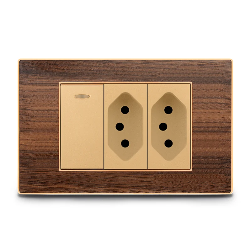 Household Wall Appliances Battery Powered Plug 2 Pin Switch Universal Socket