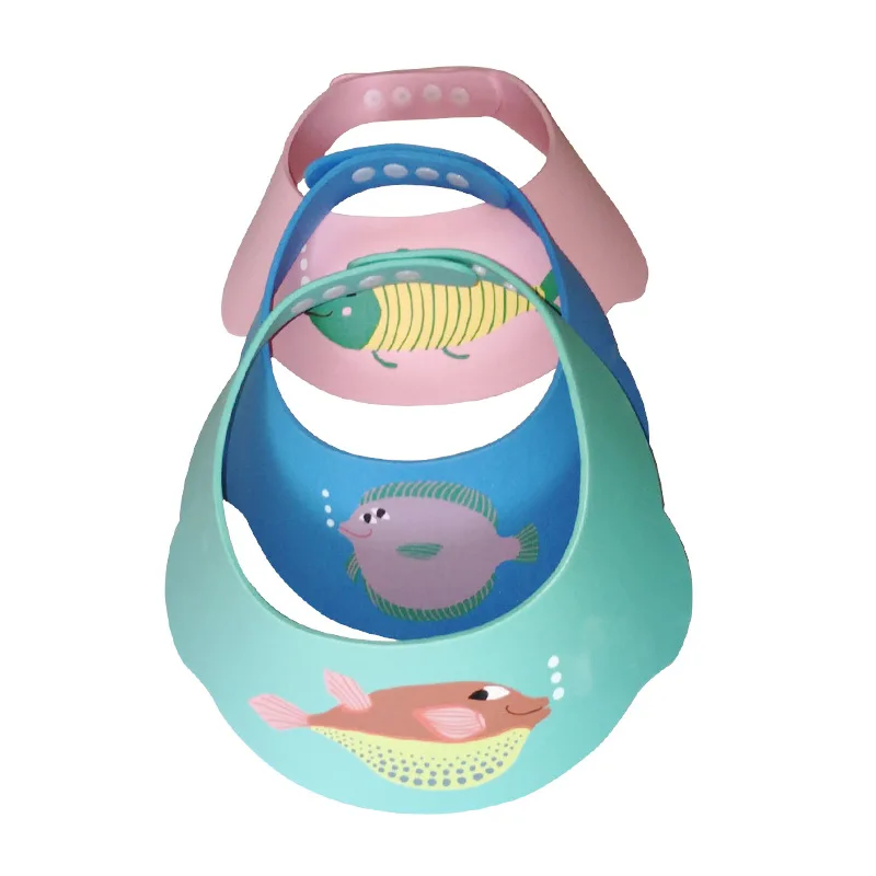 Personalized Shampoo Bath Bathing Custom EVA Eco-friendly Children Cartoon Adjustable Kids Shower Cap