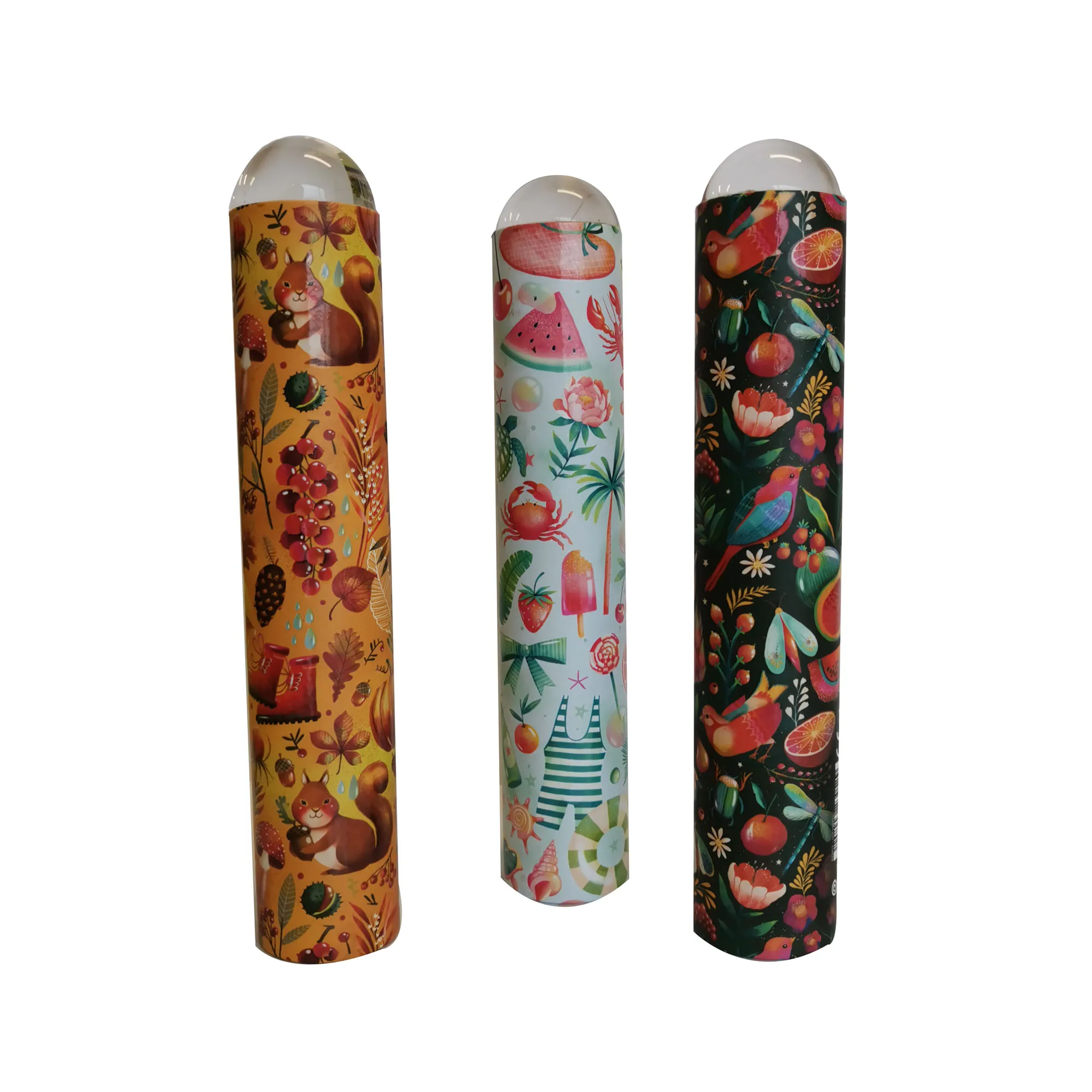 
Colorful Promotion Paper Kaleidoscope Toys Can passed EN 71 With Crystal Ball 