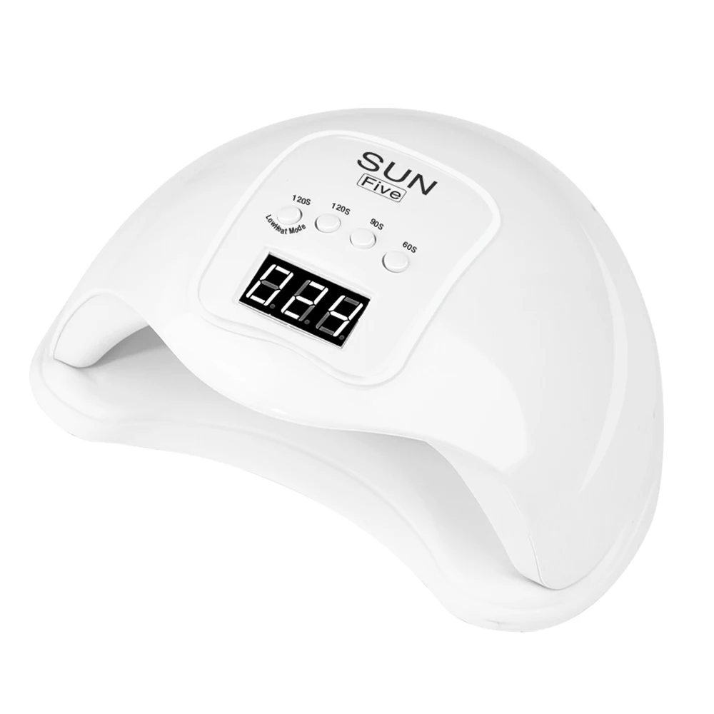 SUN Five Portable Nail Dryer 48W 24 LED Beads Manicure Apparatus Light Timer Automatic UV LED Nail Lamp