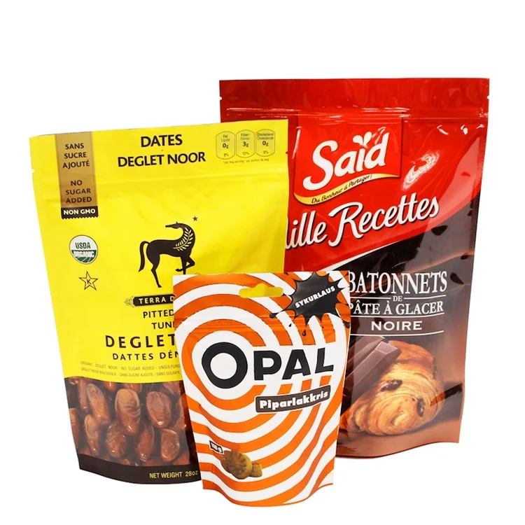 Wholesale Zip lock Stand Up Pouch Aluminum Foil Lined Black Coffee Beans Packaging Bags