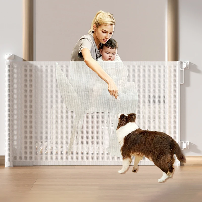Customized Product Baby Protection Height Adjustable Retractable Wholesale Baby Safety Gate For Stairs