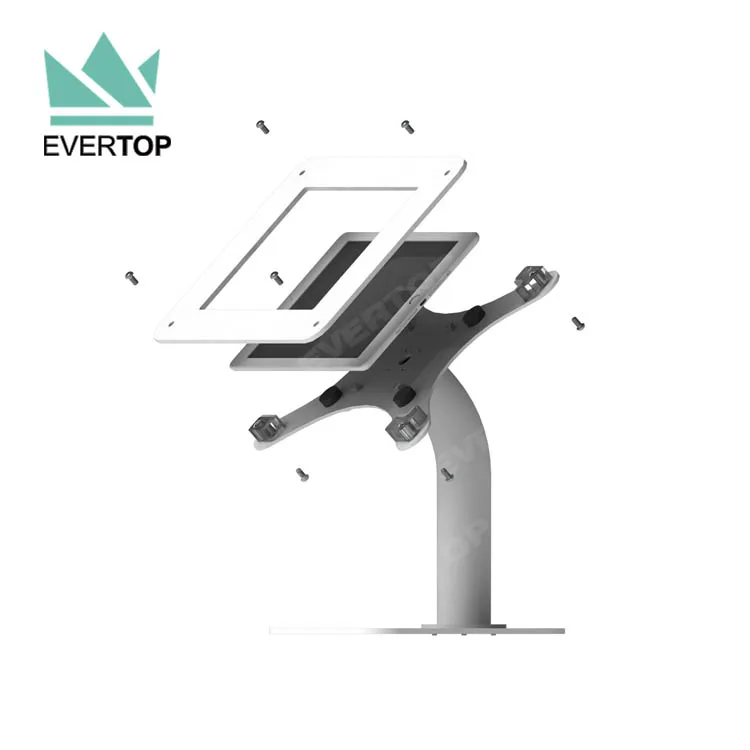 LST10-B for iPad Anti-theft Counter Tablet Display Stand Secure Tablet Counter Security Display Stand for iPad Kiosk Stand