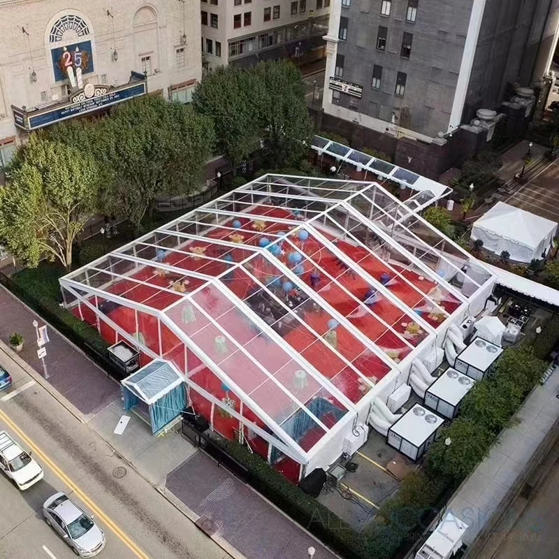 Wholesale Price Customized 10x30 Aluminum Frame Clear Tent Easy Install Clear Span Tent For Outdoor Trade Show Wedding Party