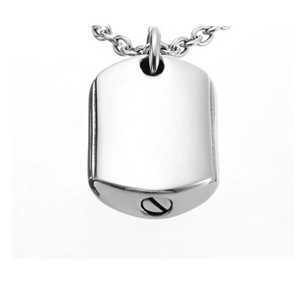 Manufacturer direct pet ashes pendant necklace stainless steel can open cremation jewelry perfume pendant