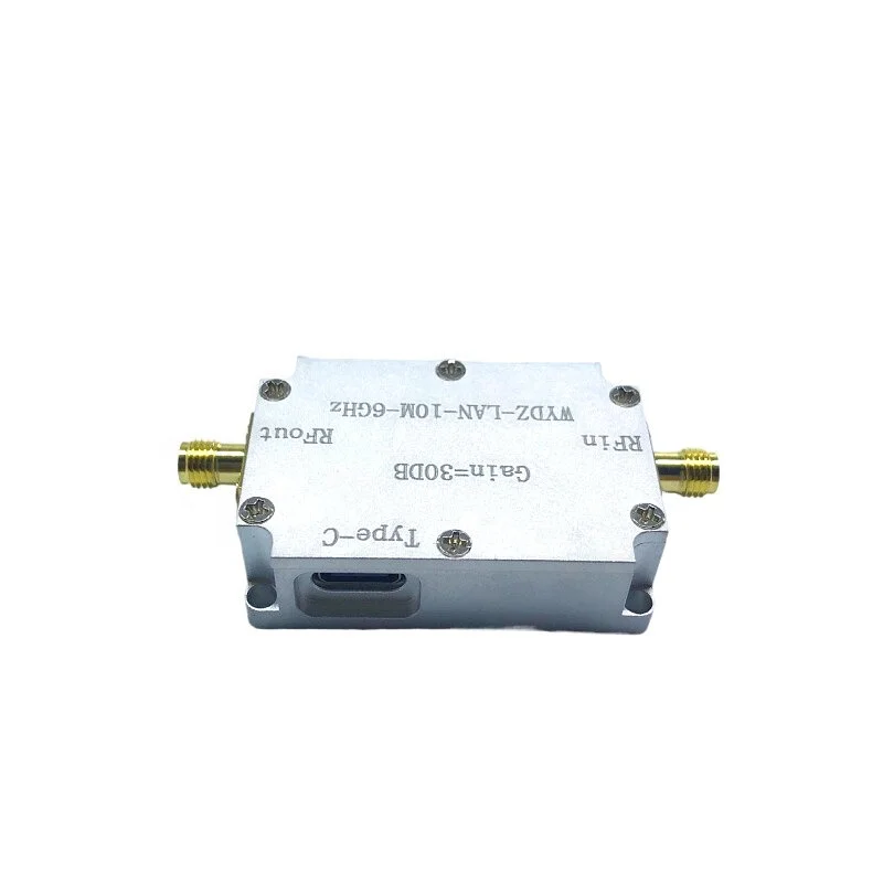 High Flatness Amplifier 10M-6GHz Gain RF Signal Driving or Receiving Front End 20/30/40DB