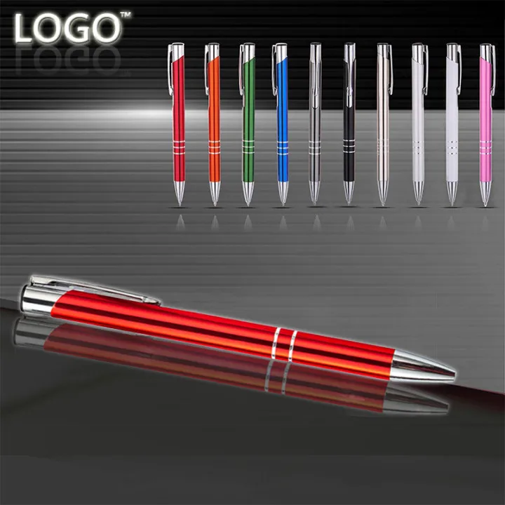 Wholesale High Quality luxury metallic pens ballpoint pens with logo custom printed