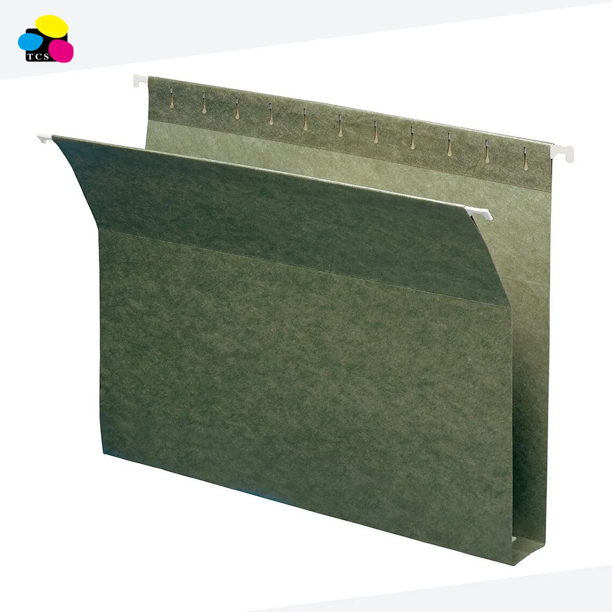 10% пост-потребительский материал, 1 дюйм, размер расширенной буквы, стандартная зеленая 25/коробка, нижние подвесные папки для файлов