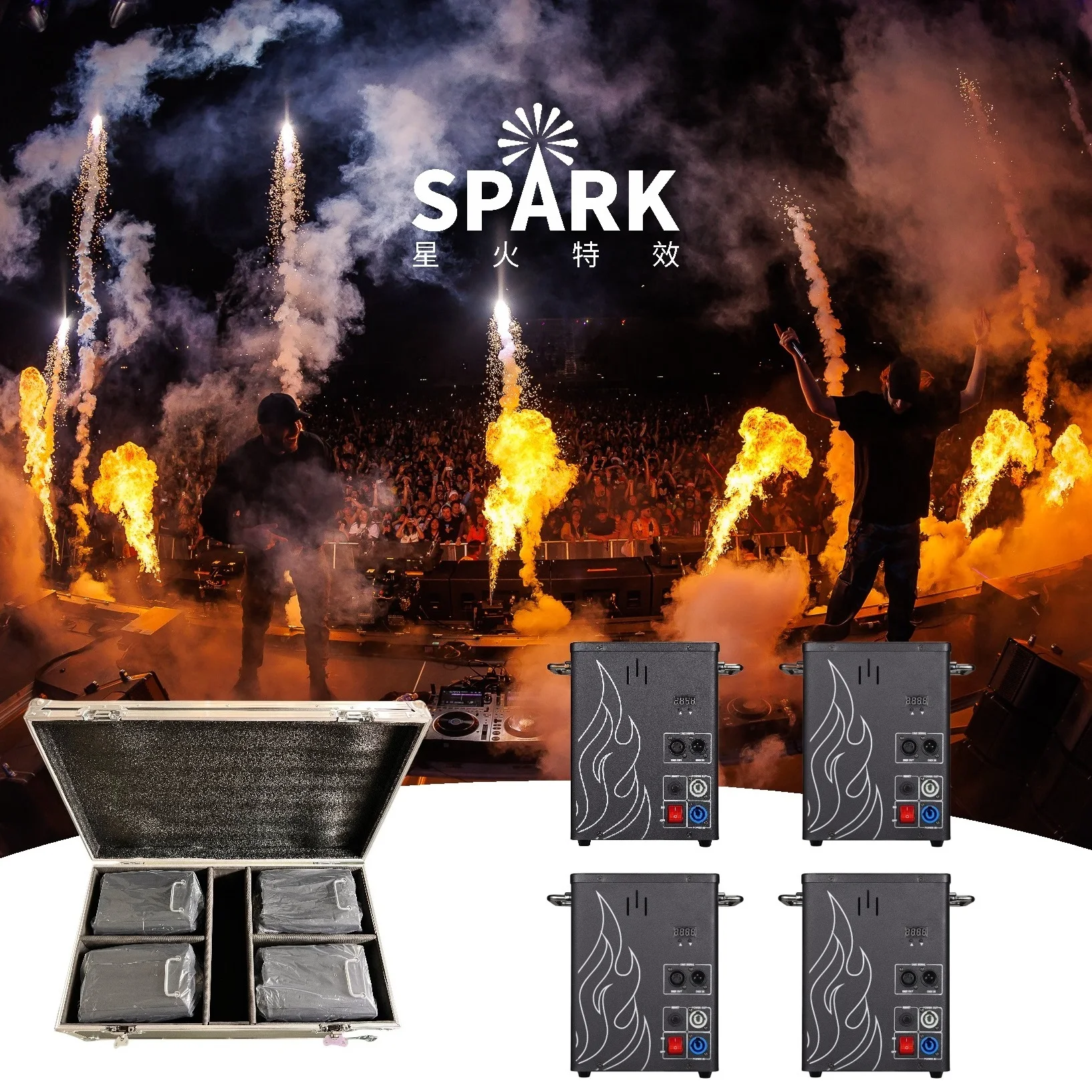 SP Single head flame fire machine flame projector fire machine Outdoor Performance Effect Flame Machine