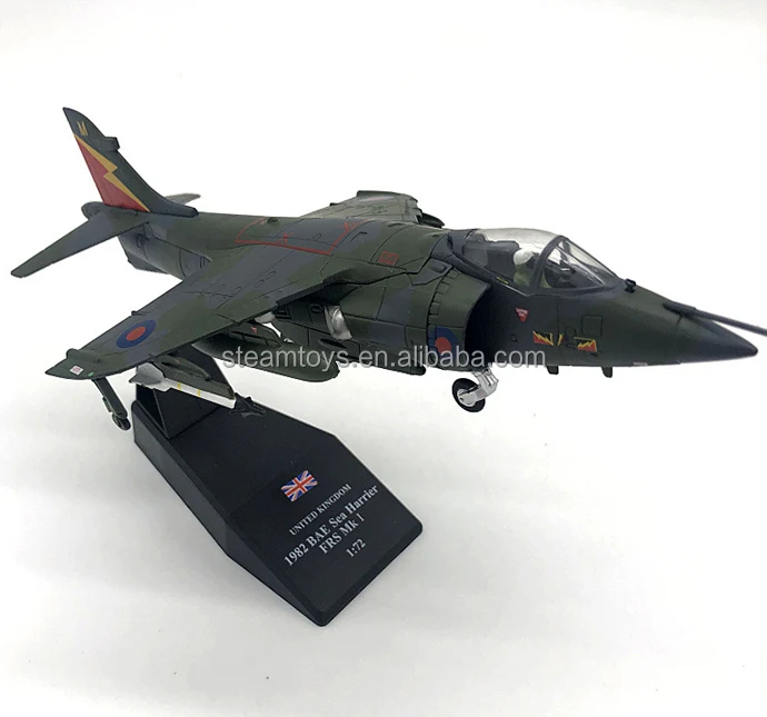 Оптовая продажа литые реактивные модели 1/72 масштаб модель истребителя Harrier Классическая старая военная для коллекции OEM