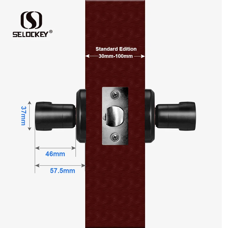 S1580 замок со считывателем отпечатков пальцев и паролем, умный дверной замок со считывателем отпечатков пальцев для дома