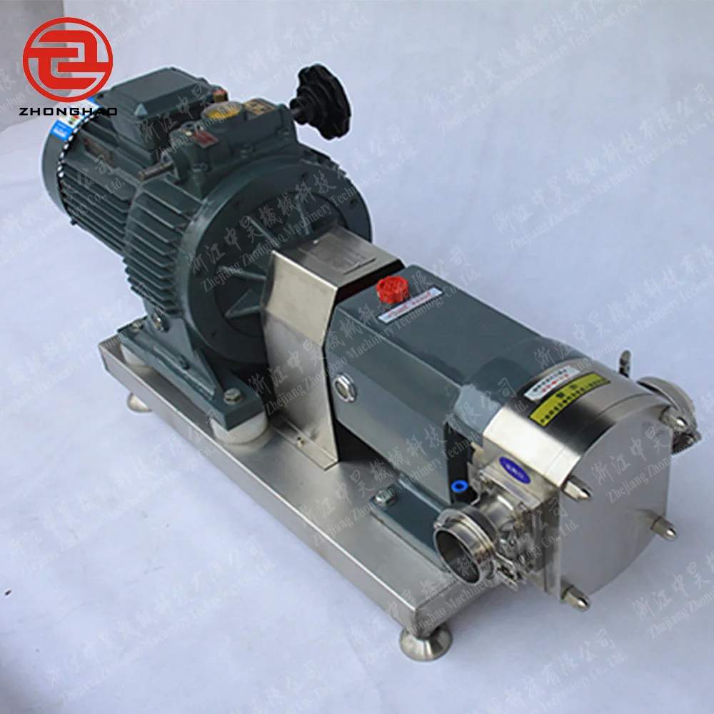 Sanitary Stainless Steel Rotary pressure pump Lobe Pump high viscosity Pumps water pump motor ice cream machine