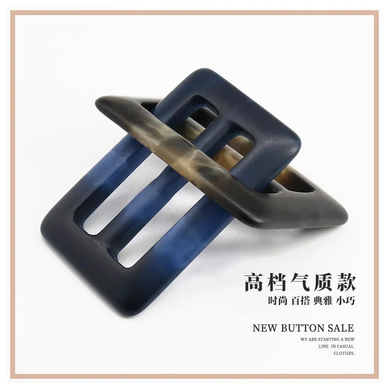 buckles plastic buckle polyester resin faux horn buckle for belt accessories