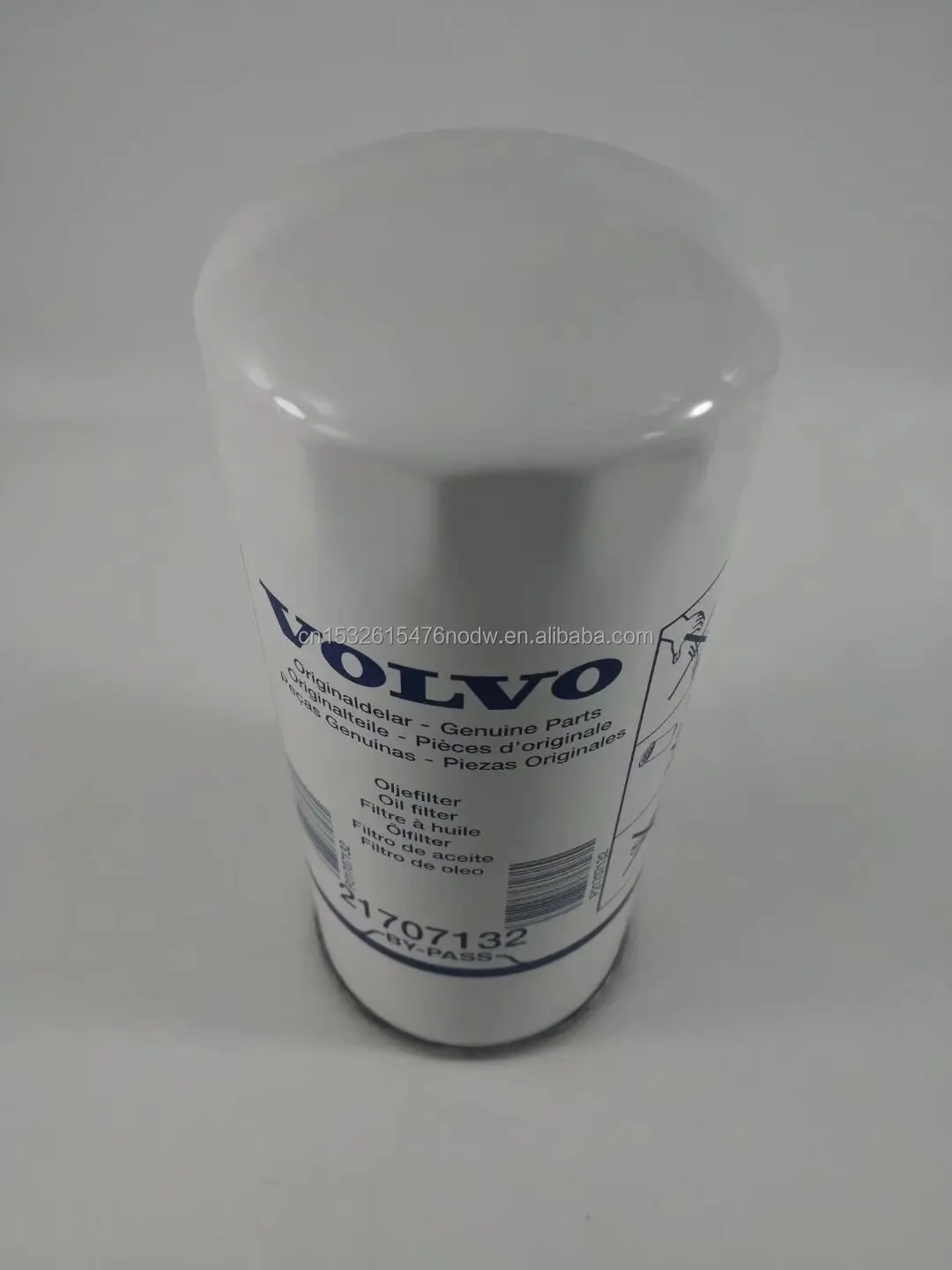 Factory spot sales 21707132 pump truck oil filter element, heavy-duty mechanical filter element, metal shell filter element