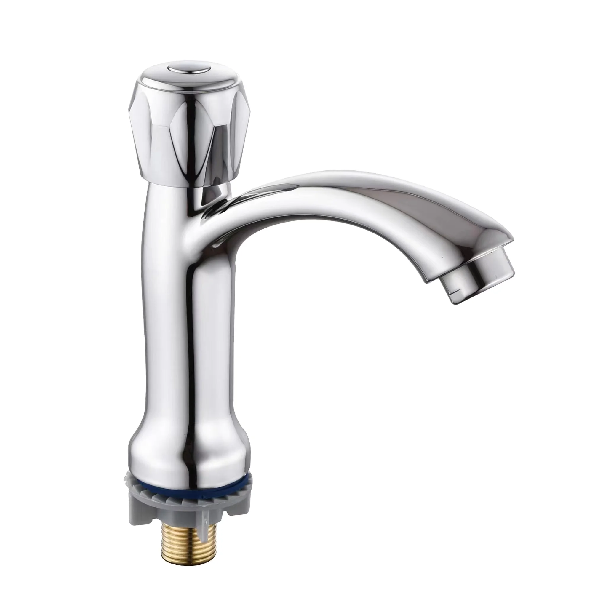 Laundry Faucet Deck-mounted Bathroom Sink Tap Single-Hole Single-Handle Cold Water Basin
