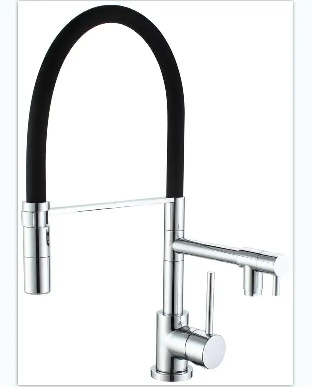 CHESTON brushed nickel kitchen sink hot and cold water tap faucet