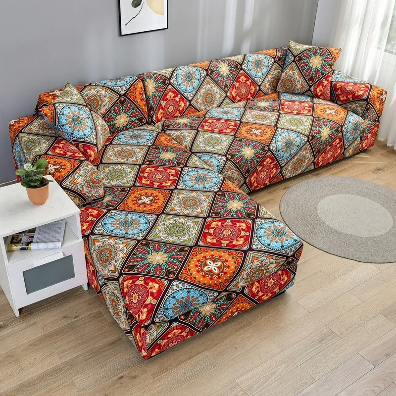 Wholesale Hot Selling L Shape Sofa Covers Elastic Stretch For Sofa Protecting