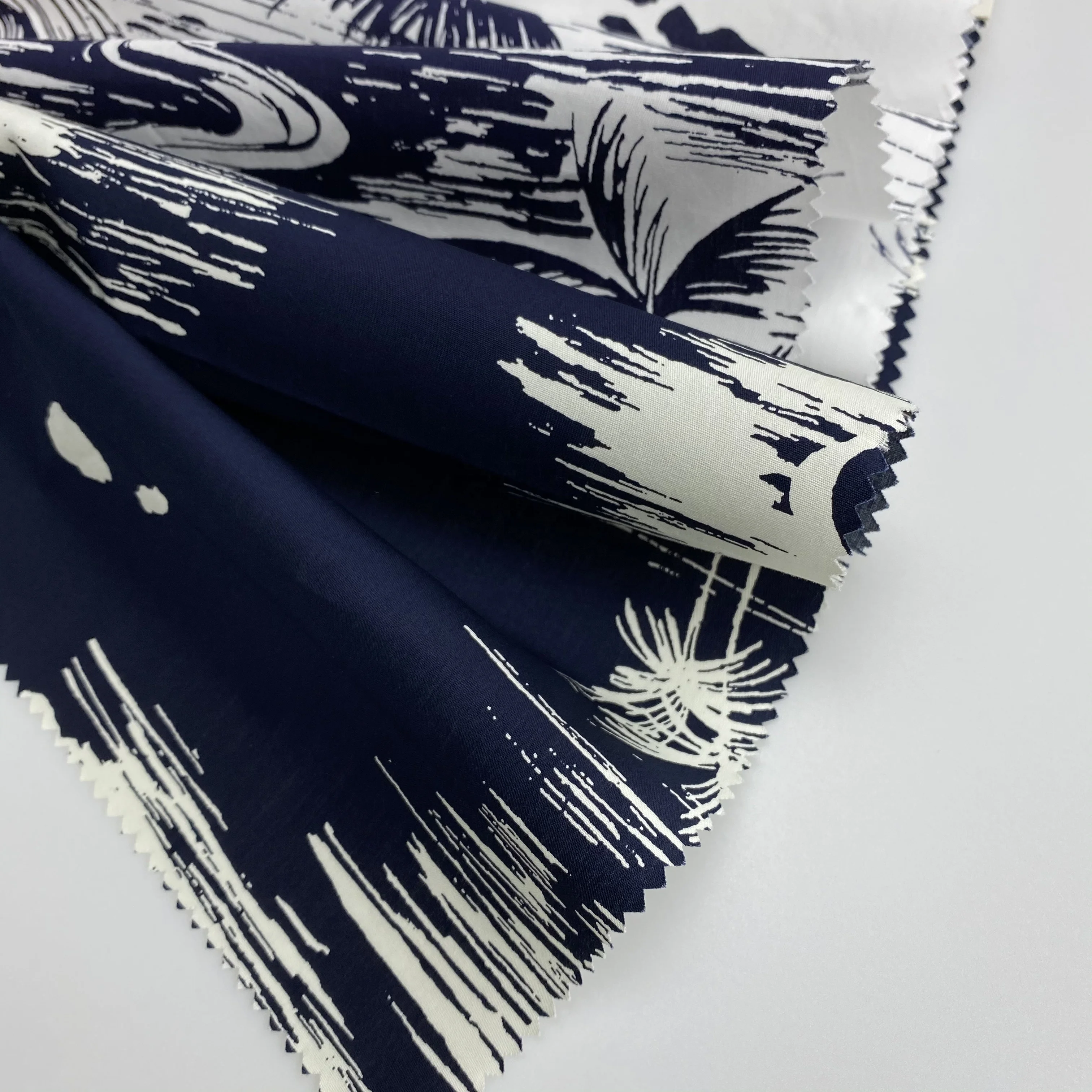 Индивидуальный простой тетрон, тканый Гавайский принт, поплин, хлопчатобумажная ткань для оптовой продажи