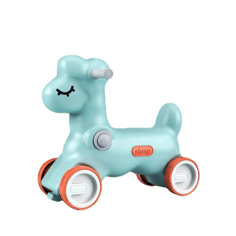 Colourful Indoor Plastic Rocking horse and outdoor rocking toys on hot sale