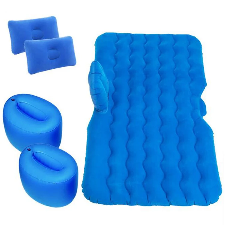 
Outdoor Travel Camping Portable Folding Split Flocking Pumping SUV Sleeping Mattress Car Inflatable Air Bed 