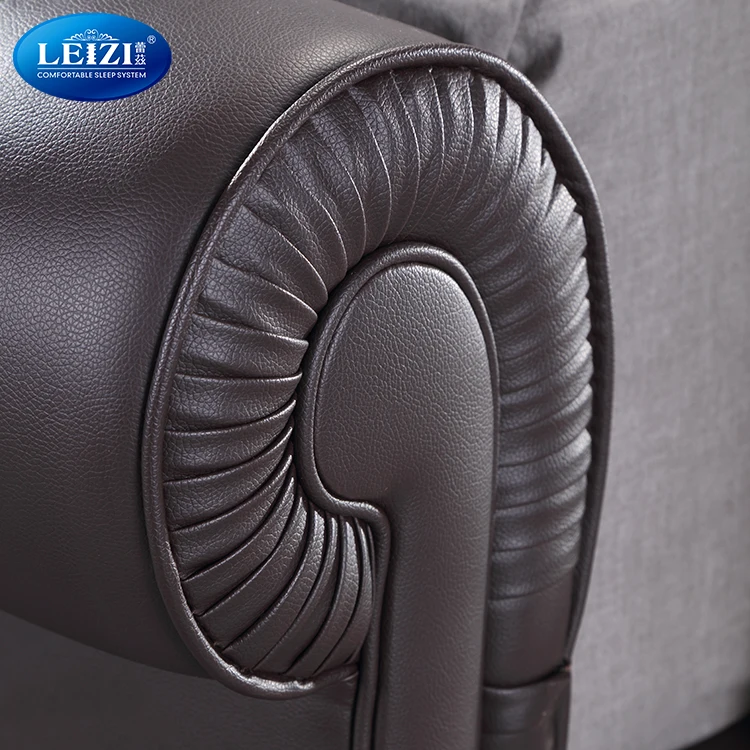 Rolled and Button-Tufted king size bedroom furniture wood bed