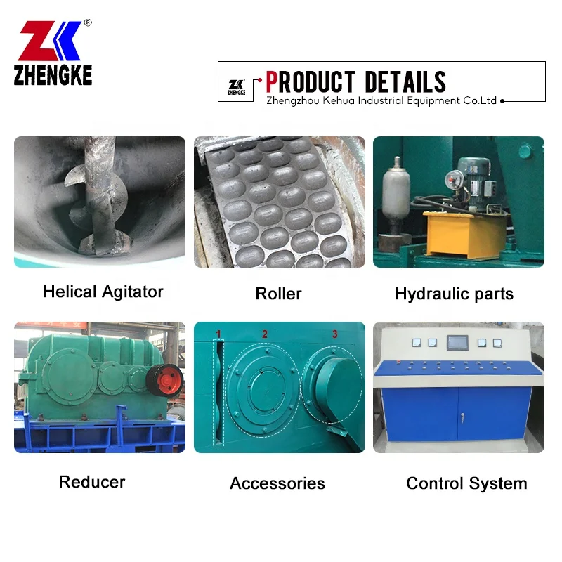 gypsum hydraulic dry powder briquette machine ball press