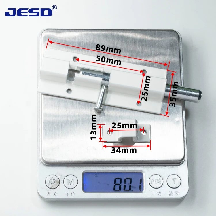 Hot Sale Tower Bolt Latch Fire Safety Security Guard Square Slide Door & Window Latch Bolts Lock