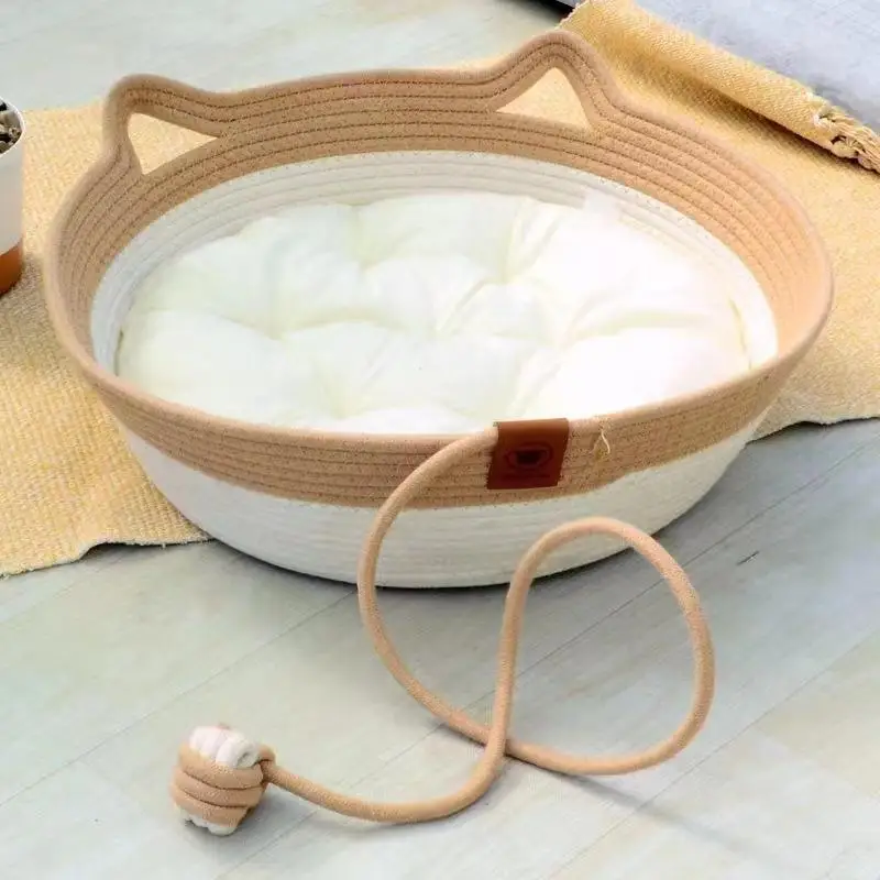 new fashion Wholesale Eco Friendly Warm Comfortable Pet Accessories Breathable House Modern Cat Furniture Raised Hanging Rattan