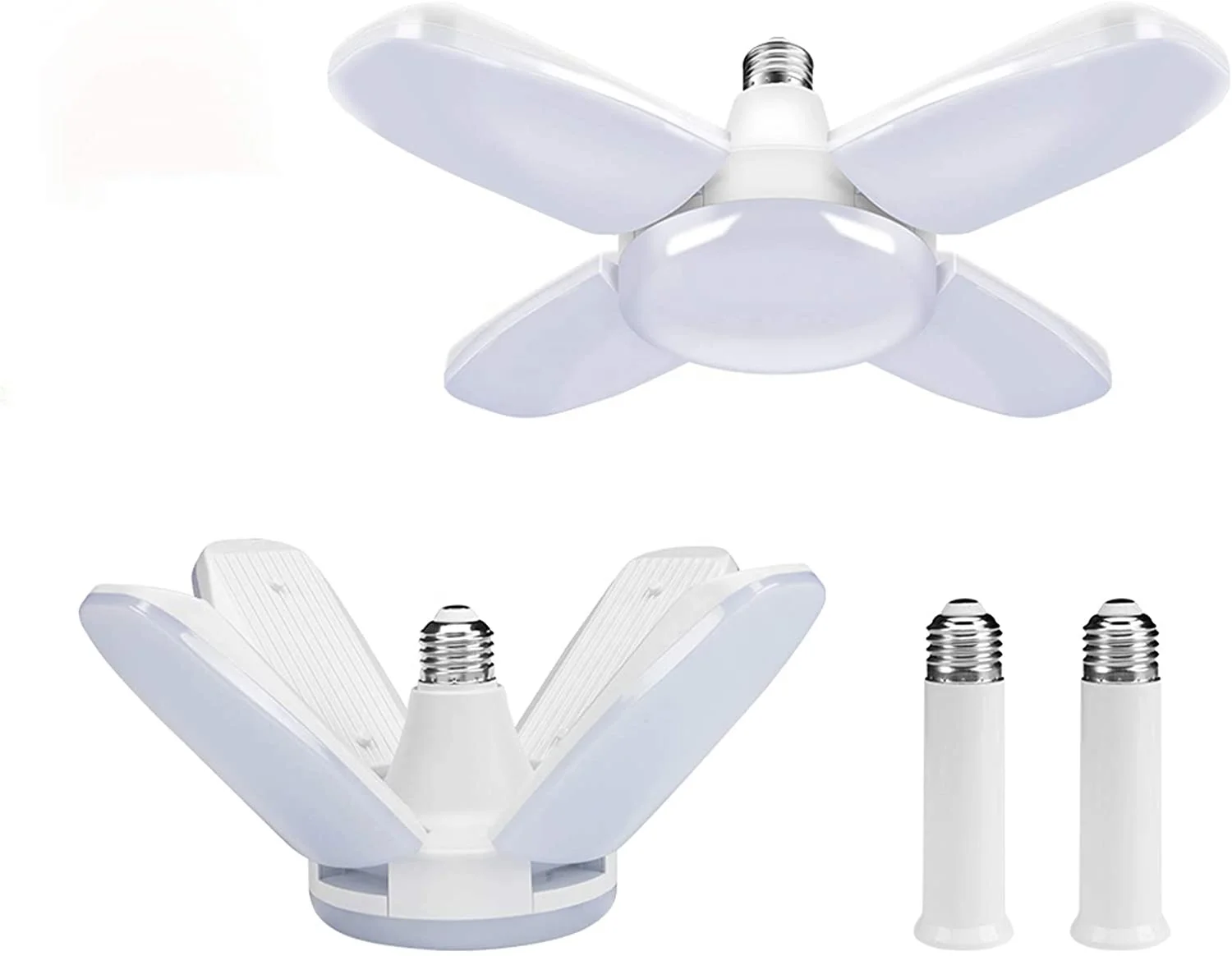 LED Garage Light Transformable LED Garage Chandelier With 4 Adjustable Panels LED Shop Lights