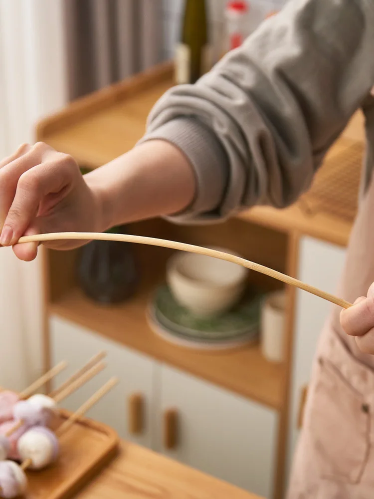 Barbecue bamboo sticks for barbecue large bamboo paddle teppo bbq wood stick skewer long 40 cm hot dog bamboo barbecue sticks