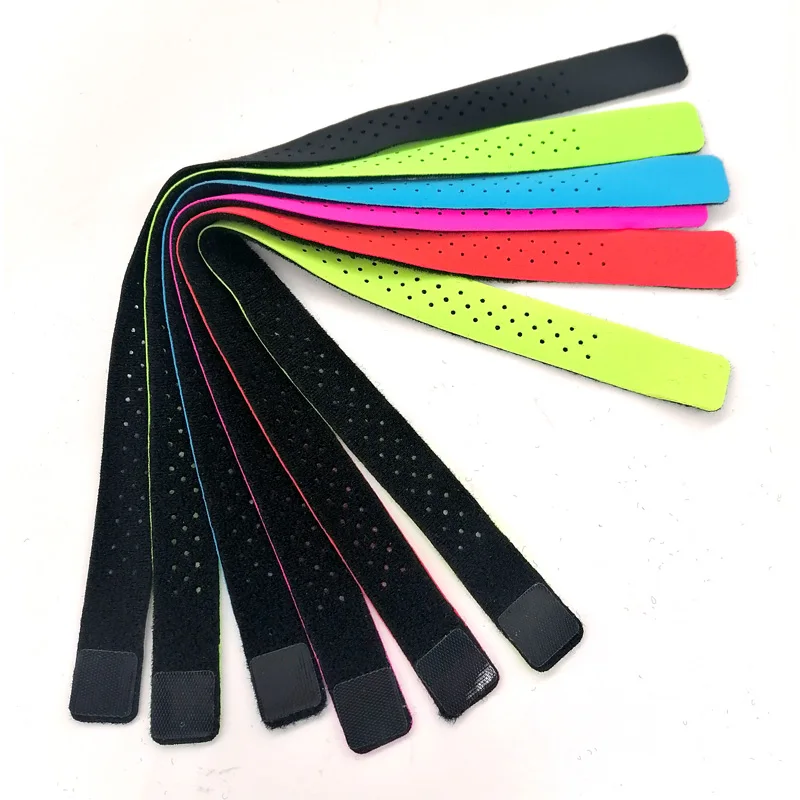 Running Hook And Loop Elastic Arm Band Gym Adjustable Heart Rate Monitor Arm Strap watch strap custom logo hook and loop strap