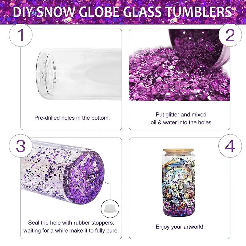 double wall snowglobe diy Promotional Wholesale Ticked Beer Glasses Latte Transparent Customized Logo Coffee Beer Cups for Bar