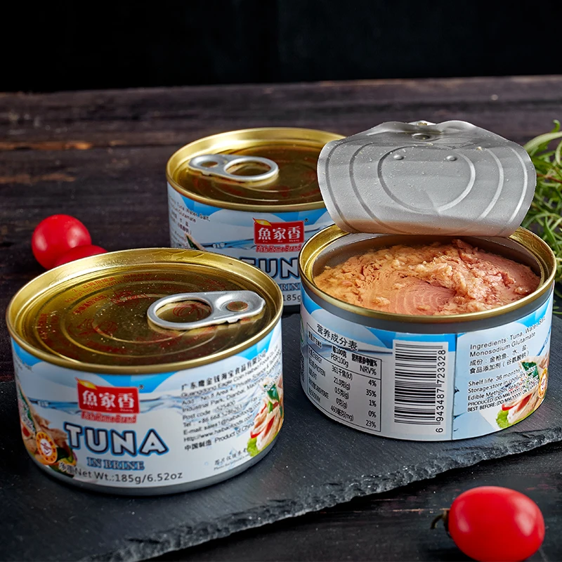 Hot Sale Tuna Meat Canned Fish in Oil/ In Water 185g