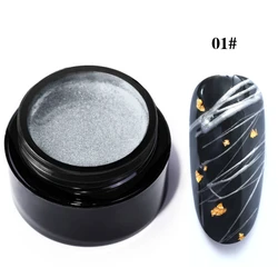 8ml Metal Spider Gel for Nail Design Web Line Wire Drawing Painting Gel Polish Nail Art Manicure Soak Off UV Varnish Gel