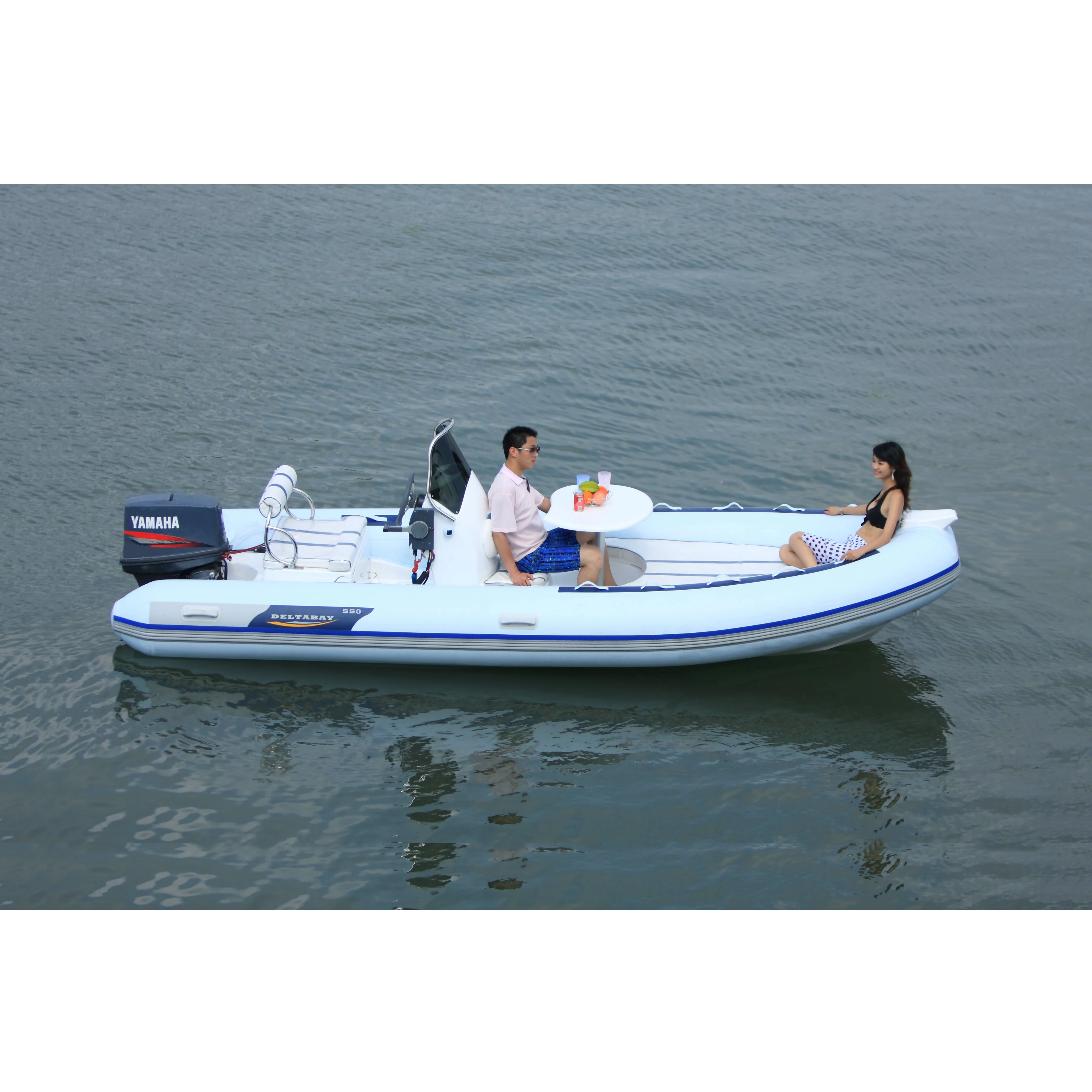 beautiful lines RIB550 sport inflatable fishing boat rib boat hypalon1