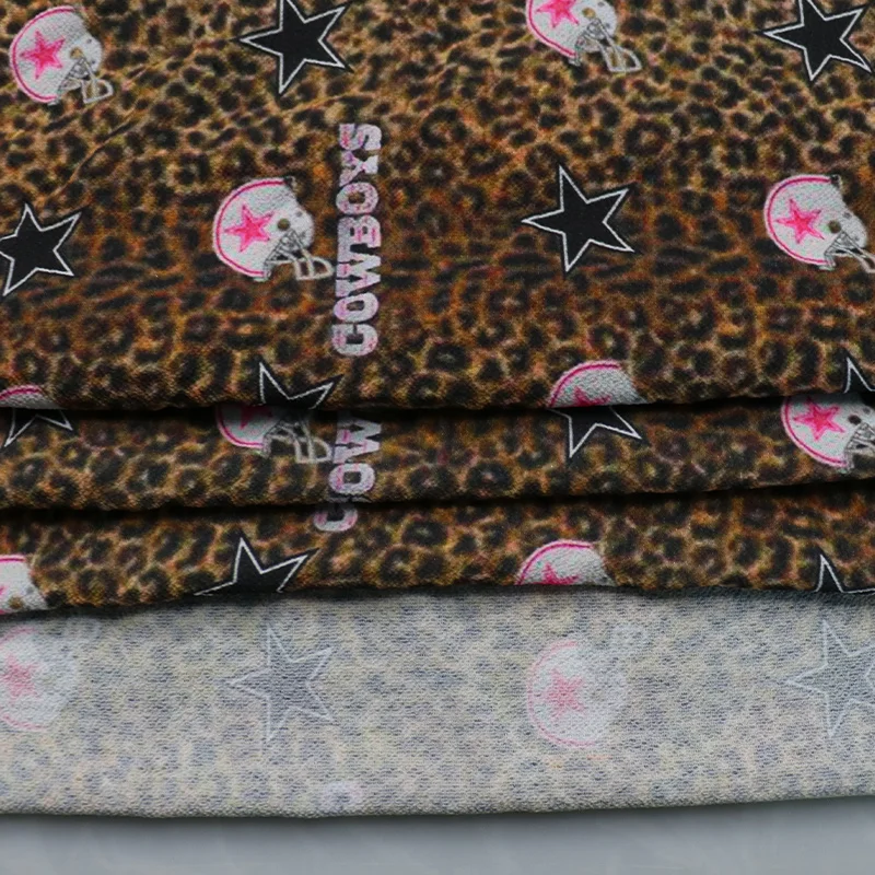 
wholesale custom design digital print polyester bubble chiffon fabric for bow headband 