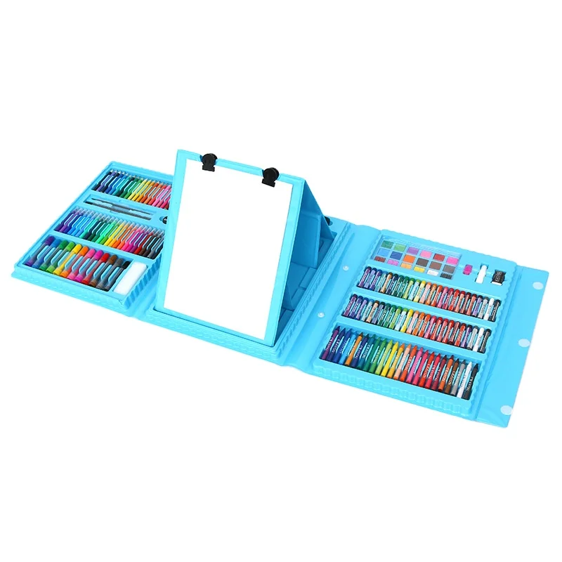 176 шт. цветные ручки с мольбертом, набор акварельных кистей, художественные чернила, набор для рисования детских граффити