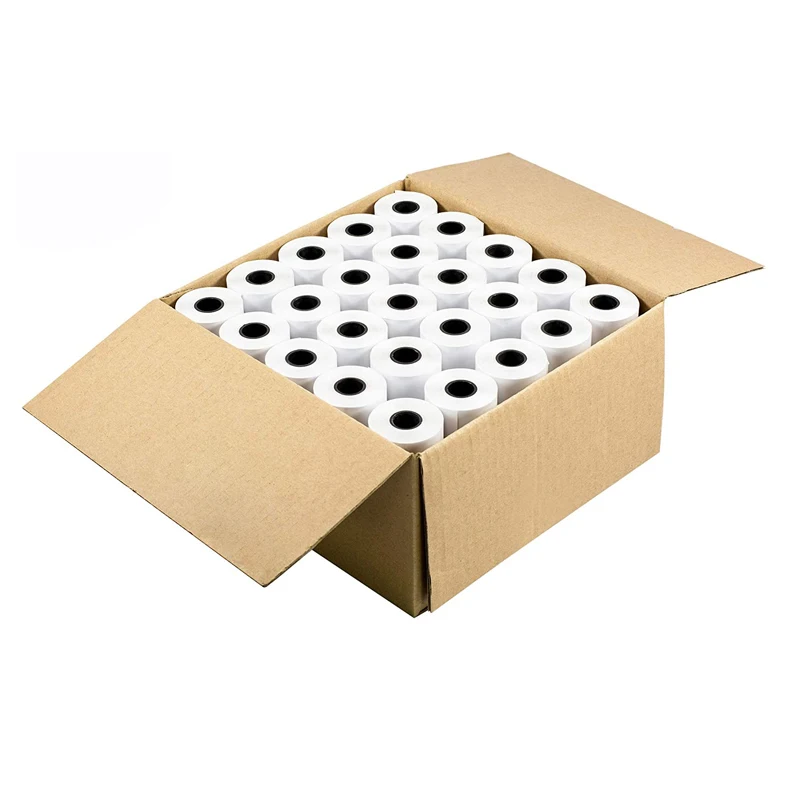 BPA Free Thermal Paper Cash Register Receipt Paper Roll 57mm 80mm 100 Rolls Per Box