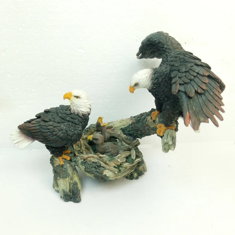 Wholesale Custom Resin America Concrete Large Eagle Statues Bird Decor Ornament Garden Animal Figurines for Sale