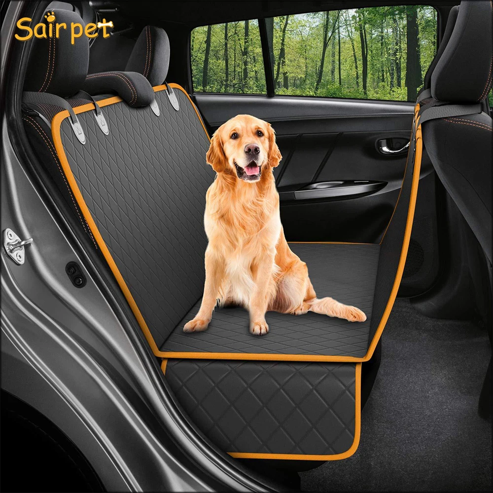 Newest quilted hammock back dog car seat cover pet waterproof car seat cover hammock for pets durable pet seat cover