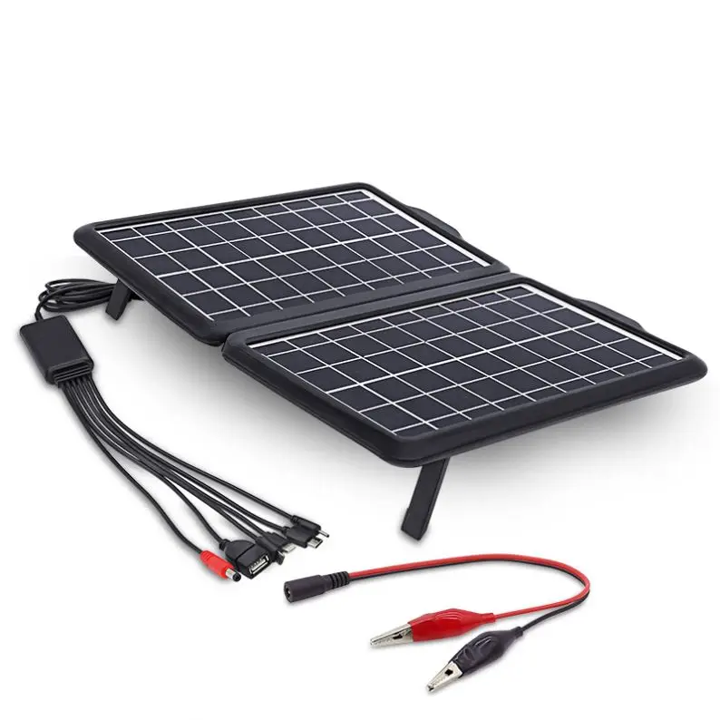 High Quality China Factory Mini Solar Panel 18V 13W Plug and Play Solar Cell Panel Mobile power bank