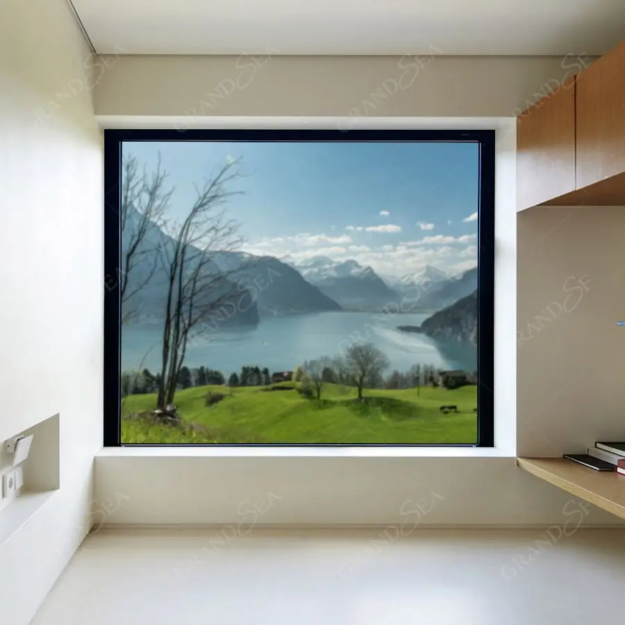 Large Glass Windows Cost Big Picture Aluminum Frame Fixed Glass Windows Soundproof Panoramic Window Fixed Window