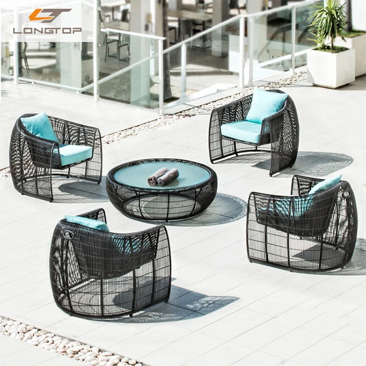 Brand New Rattan Furniture Set 3 Pcs Garden Fire Pit Rope Dining Outdoor Sofa