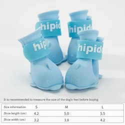 Wholesale Pets Dog Waterproof Shoes Cat Dog Boots Waterproof Shoes With Reflective Protect Waterproof Dog Shoes