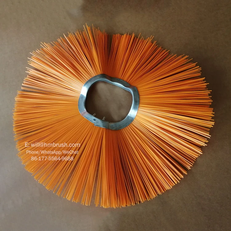 Wavy Sweeper Broom Snow Wafer Brush For Bobcat Machine