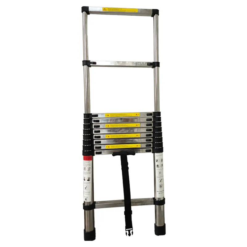 WEIKEN 13 Steps Orchard Ladder Stainless Steel Collapsible Ladder for Home Use Telescopic Ladder