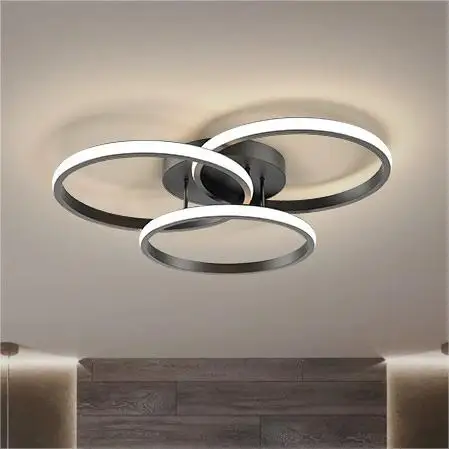 Romantic minimalist bedroom living room ceiling lamps modern fashion circle study bedroom dining room Aluminum led ceiling light